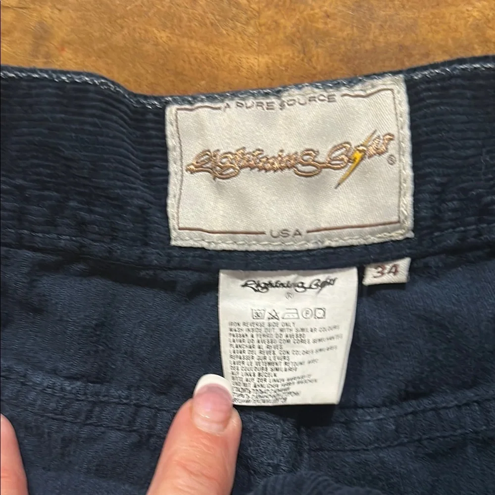 Lightning⚡️Bolt Dark Blue Cargo Shorts - Picture 3 of 11